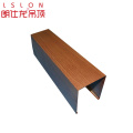 Building material aluminum u-shaped linear strip false ceiling for decorative design